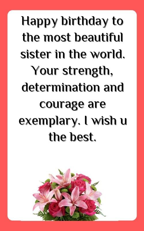 heartfelt birthday wishes for sister